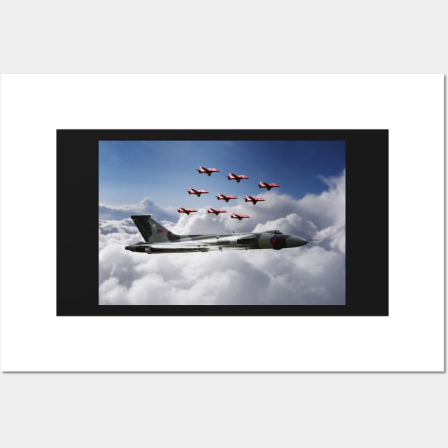 In Formation With XH558 Wall Art by aviationart